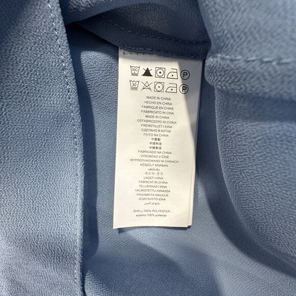 New Michael Kors V-Neck Midi Kaftan Chambray Dress Size S/M MISSING Chain Belt - Picture 10 of 16